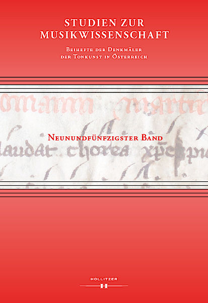 Cover Studien zur Musikwissenschaft - Beihefte der Denkmäler der Tonkunst in Österreich. Band 59