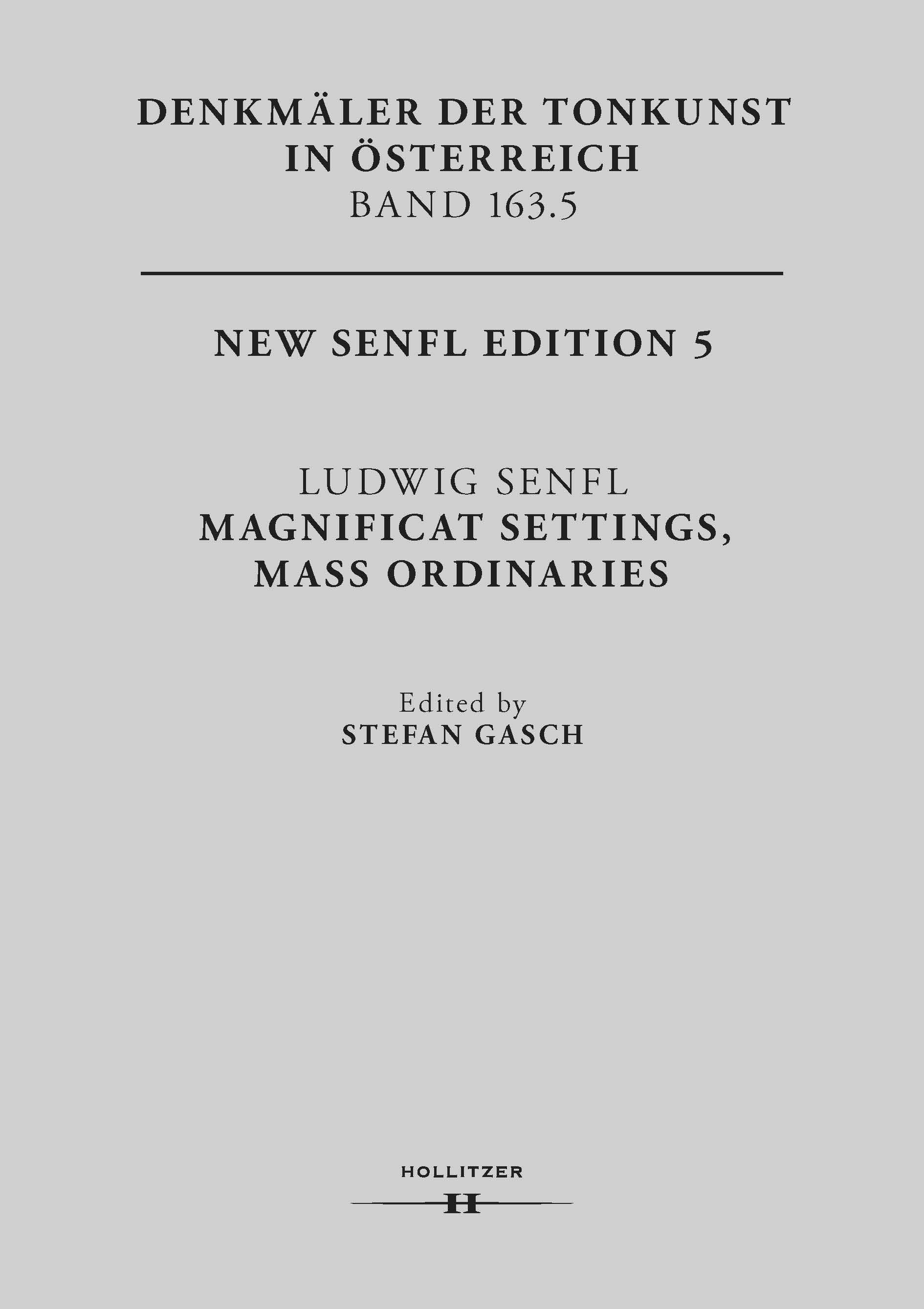 Cover Ludwig Senfl: Magnificat Settings, Mass Ordinaries